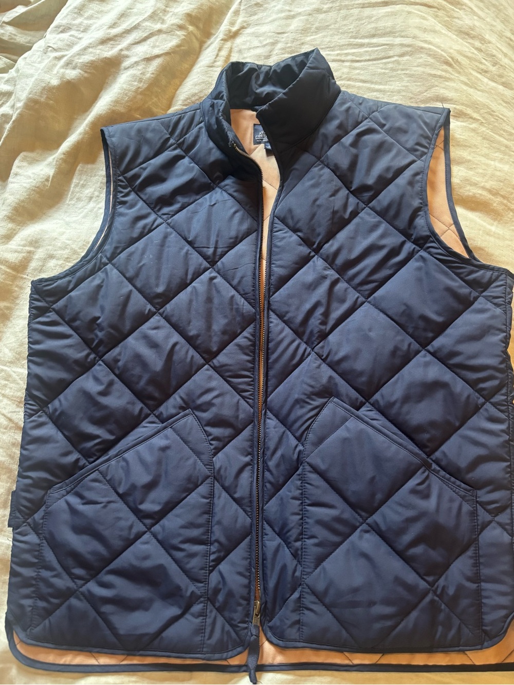 Men's Quilted Navy Vest